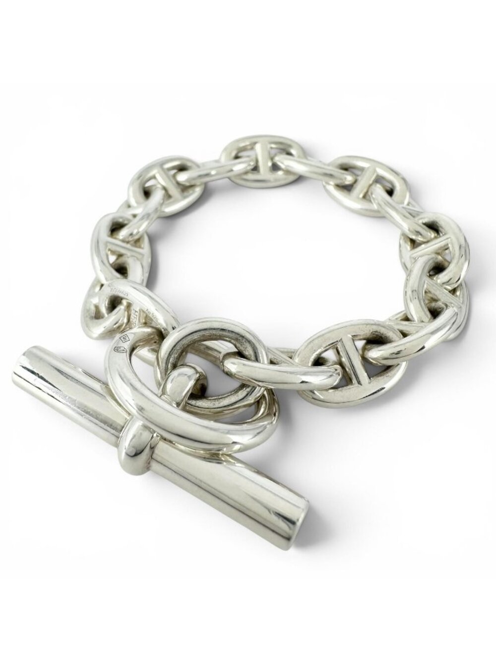 Hermes Chaine D'ancre PM 15 Links Bracelet Silver